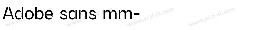 Adobe sans mm字体转换